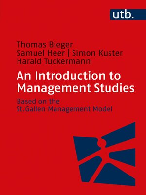 cover image of An Introduction to Management Studies